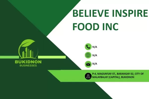 BELIEVE INSPIRE FOOD INC